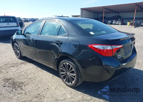 2015 Toyota Corolla S Plus z USA, uszkodzony, nr VIN 2T1BURHEXFC413284